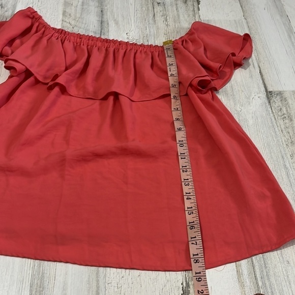 Anthropologie Maeve Ruffle Off Shoulder Top Size Small - Picture 8 of 8